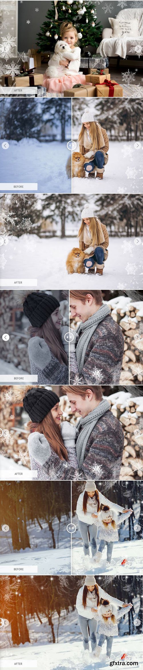 10 Winter Overlays Collection for Photoshop