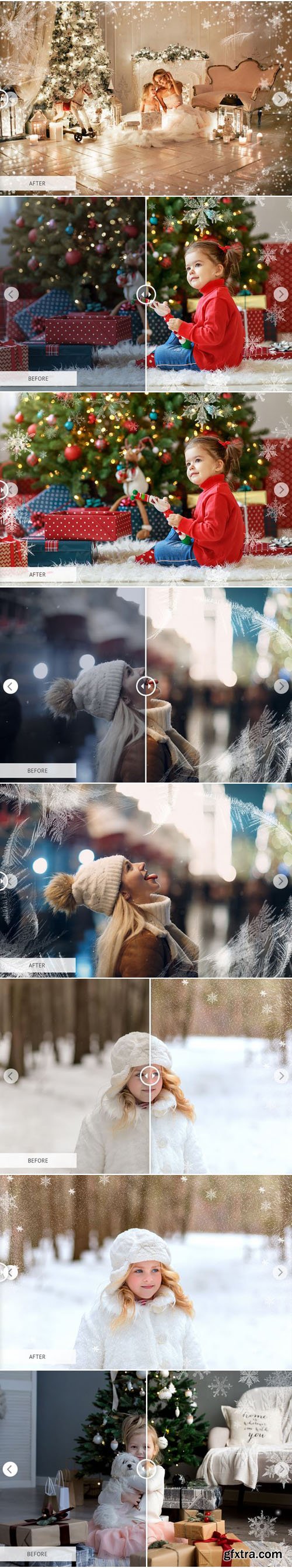 10 Winter Overlays Collection for Photoshop