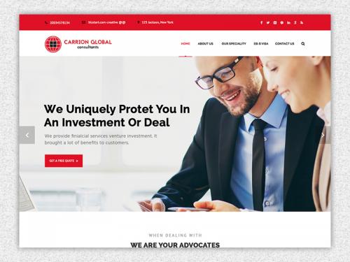 Consultancy website homepage design - consultancy-website-homepage-design