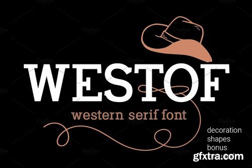 CM - Westof western serif font 4406277