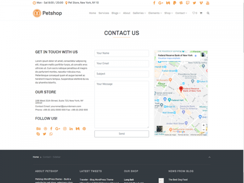 Contact Sidebar Page - Petshop WordPress Theme - contact-sidebar-page-petshop-wordpress-theme