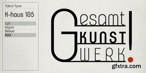 K-haus 105 Font Family