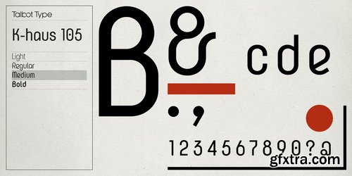 K-haus 105 Font Family