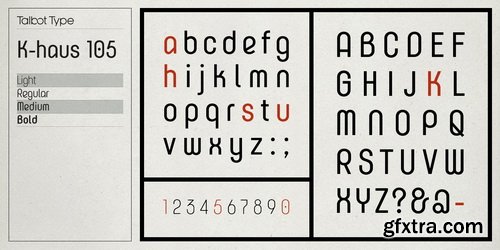 K-haus 105 Font Family