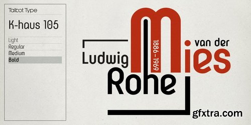 K-haus 105 Font Family