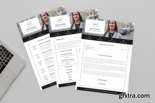 Zoe Photographer Resume Designer