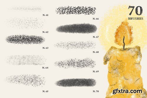 CM - Gritcore Brushes for Procreate 4249263