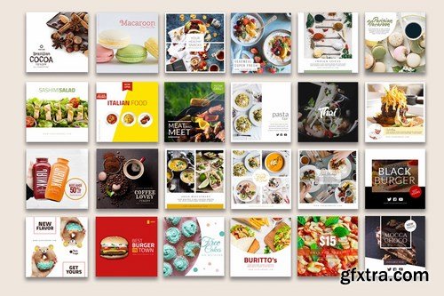 Instagram Food Banner Templates