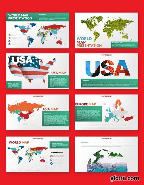 Maps Powerpoint Presentation and Keynote Templates