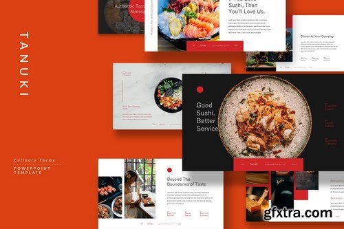 Tanuki - Culinary & Restaurant Powerpoint and Google Slides  Templates