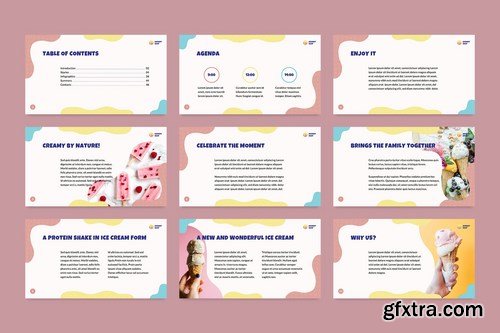 Ice Cream Shop PowerPoint Presentation Template