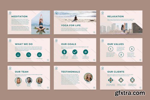 Yoga Instructor PowerPoint Presentation Template