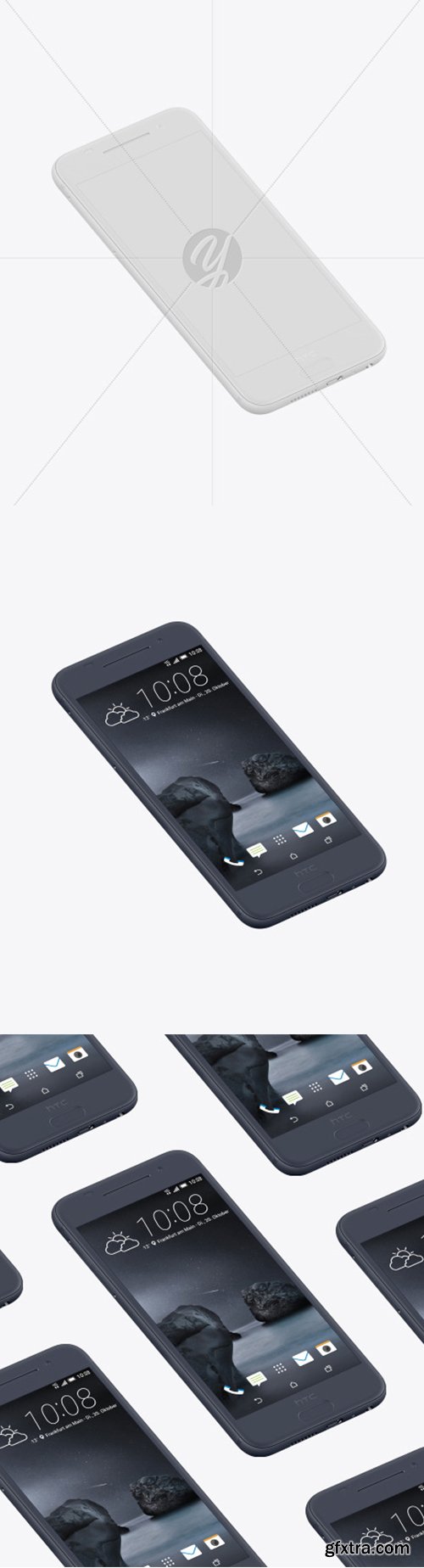 Clay HTC A9 Phone Mockup 51934