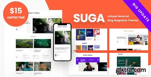 ThemeForest - Suga v1.2 - Magazine and Blog WordPress Theme - 25001671