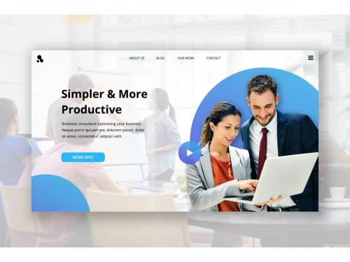 Corporate Business Hero Header Template - corporate-business-hero-header-template