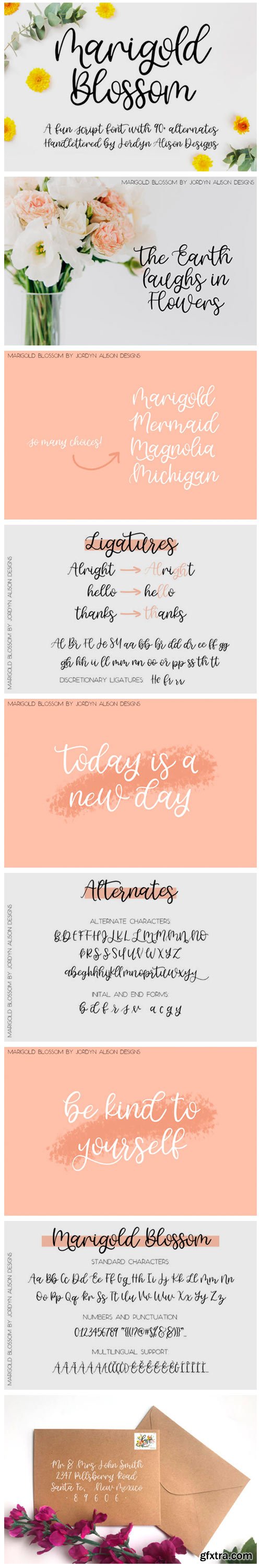 Marigold Blossom Font