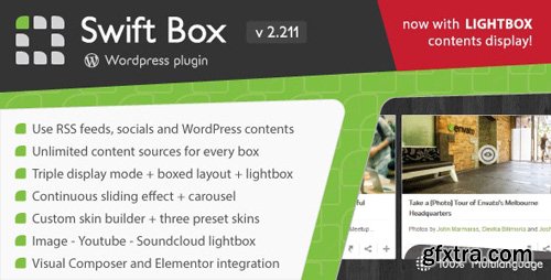 CodeCanyon - Swift Box v2.211 - Wordpress Contents Slider and Viewer - 8187938