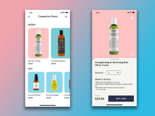 Cosmetics Store App UI KIT - cosmetics-store-app-ui-kit