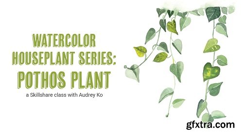 How to Paint: Watercolor Houseplants | Pothos Plant