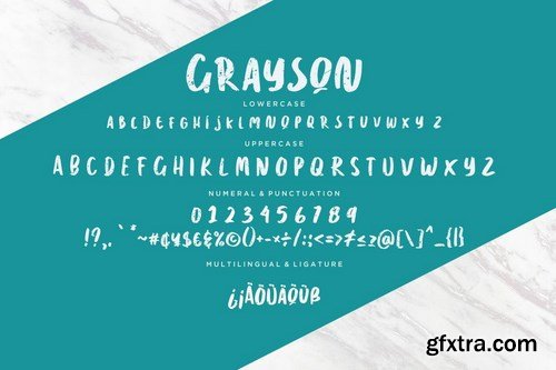 Grayson Fun Brush Typeface