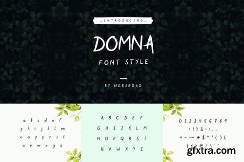 Domna - Custom Handmade Font Style