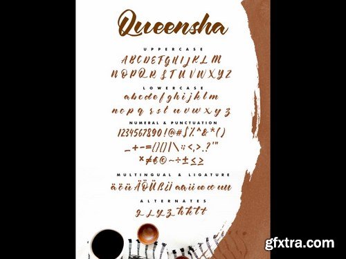 Queensha - Handmade Script Font