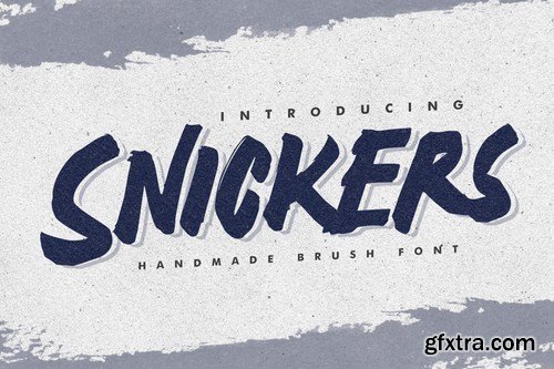 Snickers - Handmade Brush Font