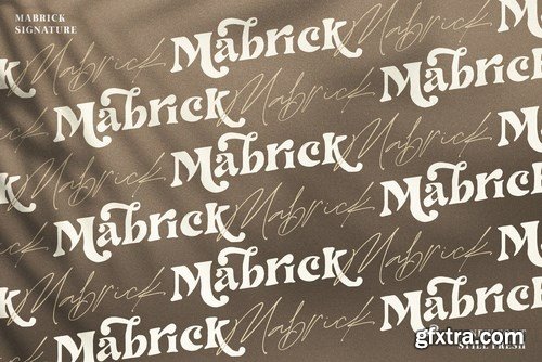 Mabrick - Logotype Fashion serif rough