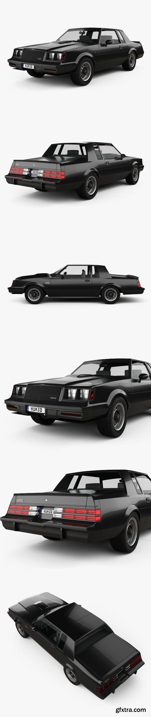 Buick Regal Grand National coupe 1987 3D Model