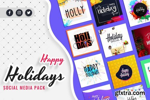 Holiday Social Media Post Templates