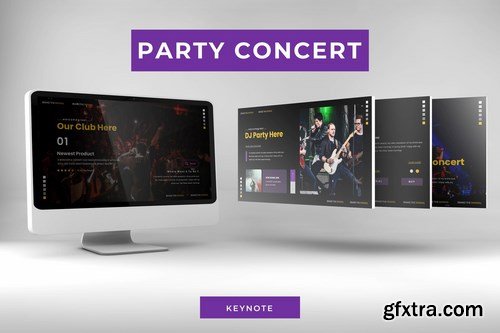 Party Concert - Powerpoint Google Slides and Keynote Templates