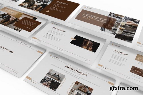 Coffee Shop Powerpoint Google Slides and Keynote Templates