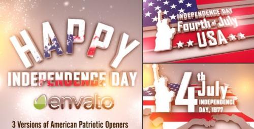 Videohive - USA Freedom Patriotic Openers Pack