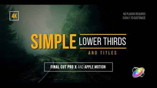 Videohive - Simple Lower Thirds and Titles FCPX