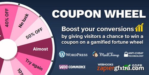 CodeCanyon - Coupon Wheel For WooCommerce and WordPress v3.0.9 - 20949540