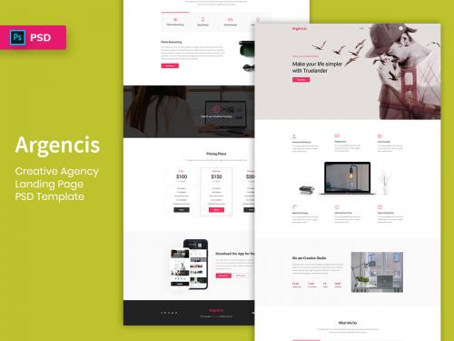 Creative Agency Landing Page PSD Template - creative-agency-landing-page-psd-template