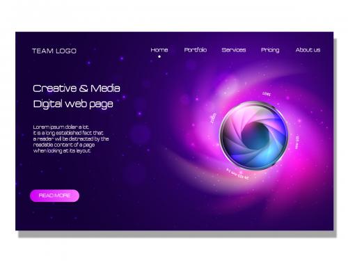 Creative and media digital web page - creative-and-media-digital-web-page