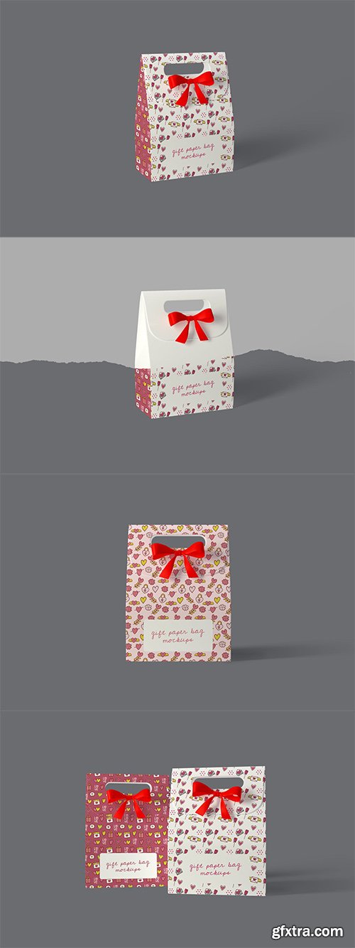 Gift Paper Bag Mockups