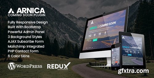 CodeCanyon - Arnica v1.0.2 - Creative Coming Soon WordPress Plugin - 23093323