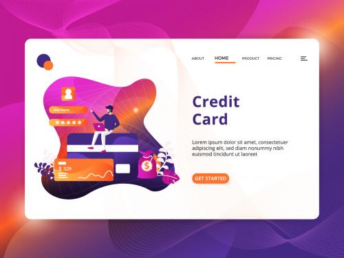 Credit Card Illustration Modern - credit-card-illustration-modern