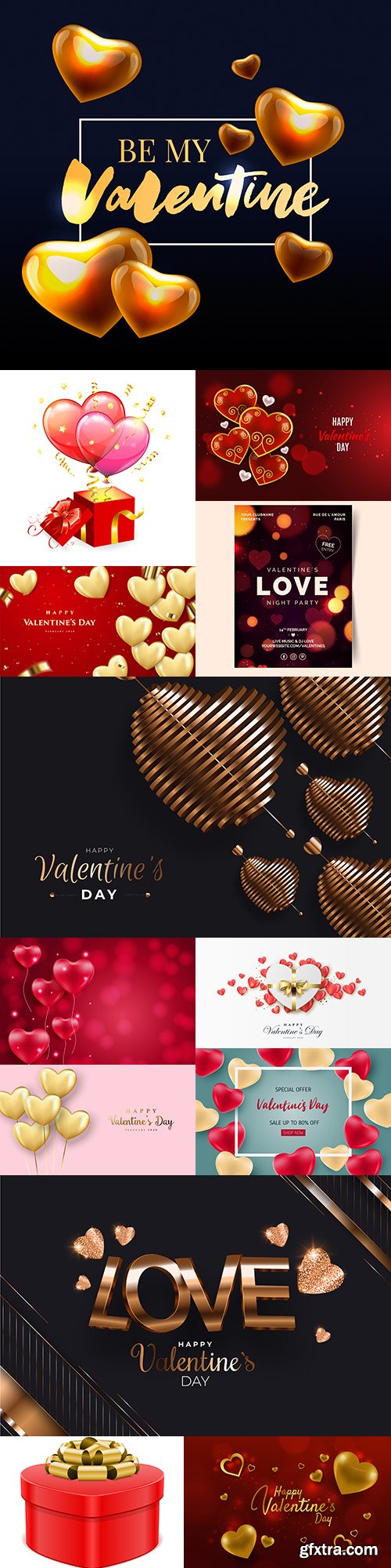 Valentine\'s Day romantic elements decorative illustrations 5