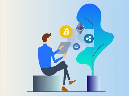 Cryptocurrency Business 2D Illustration - cryptocurrency-business-2d-illustration