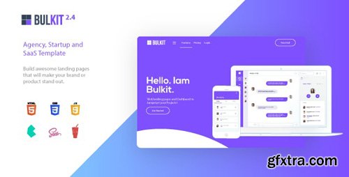 ThemeForest - Bulkit v2.4 - Saas Landing Pages - 21278677