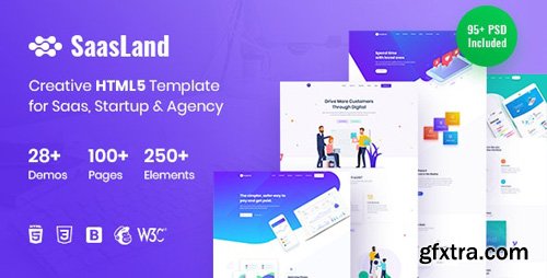 ThemeForest - SaasLand - Creative HTML5 Template for Saas, Startup & Agency (Update: 29 October 19) - 22712080