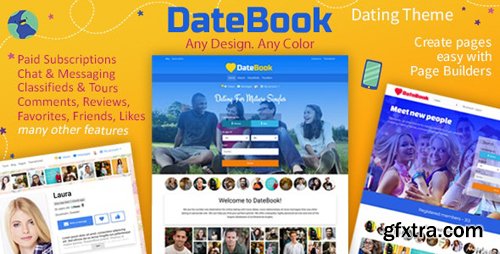 ThemeForest - DateBook v2.3 - Dating WordPress Theme - 17464068