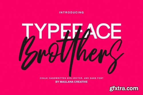 Brotthers - SVG Brush Free Sans Font