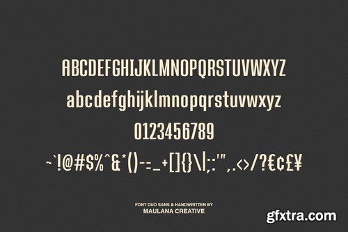 Pillish Font Duo - Sans And Script