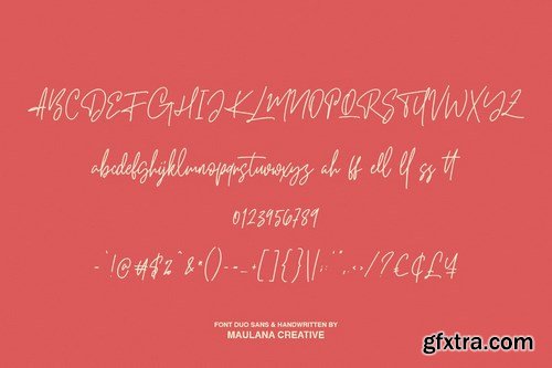 Pillish Font Duo - Sans And Script