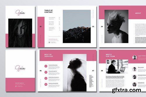 GAIA Company Creative Agency Portfolio Brochures