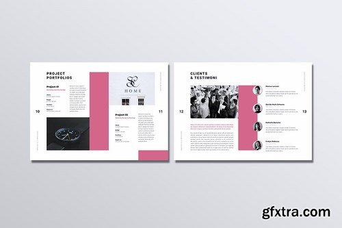 GAIA Company Creative Agency Portfolio Brochures